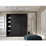 Černá šatní skříň Frama 185 cm