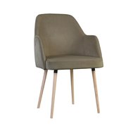 Čalouněná židle Caprice 3 - taupe / přírodní