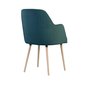 Stylová čalouněná židle Caprice 6 - mořská zelená 03