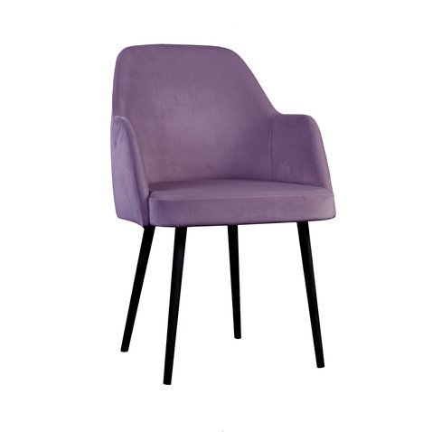 Čalouněná židle s područkami Caprice 10 - fialová 01