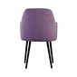 Čalouněná židle s područkami Caprice 10 - fialová 04