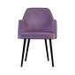 Čalouněná židle s područkami Caprice 10 - fialová 05