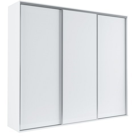 Bílá šatní skříň Grande 1 - 254 cm 01