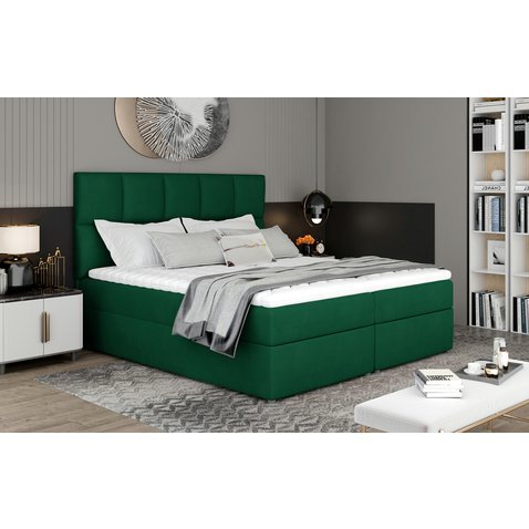 Designová kontinentální postel Glossy 1 - 165x210 cm - 01