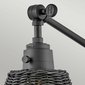 Nástěnná lampa Arti – elegantní černý kov s černým ratanem 06