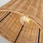 Designové nástěnné světlo Arti – černá & ratanové stínidlo 04