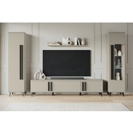 Obývací sestava HELSINKI II - minimalistický design v teplém odstínu congo 01