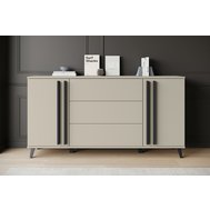 Komoda HELSINKI - minimalistický design v teplém odstínu congo 01