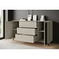 Komoda HELSINKI - minimalistický design v teplém odstínu congo 04