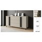 Komoda HELSINKI - minimalistický design v teplém odstínu congo 05