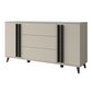 Komoda HELSINKI - minimalistický design v teplém odstínu congo 06