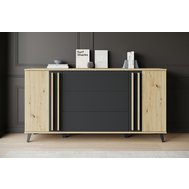Komoda HELSINKI - stylový severský interiér v provedení dub artisan 01
