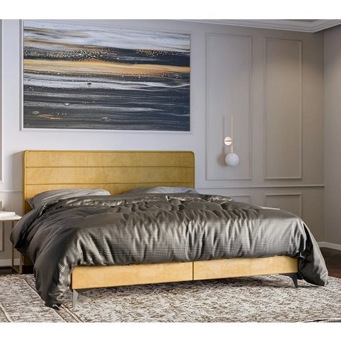 Manželská čalouněná postel Horizon - 160 x 200 cm - 01