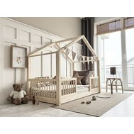 Domečková postel Housebed Alto Duo 90 x 190 cm - přírodní