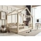 Domečková postel Housebed Alto Duo 90 x 190 cm - přírodní 02