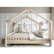 Dřevěná domečková postel Housebed Bello - 90 x 190 cm