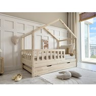 Housebed Gabby Plus 90 x 190 cm – přírodní provedení