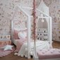 Masivní jednolůžková postel Housebed klasik - bílá / reálné foto