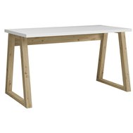 Stylový psací stůl Iwo - bílá/dub artisan