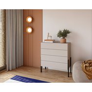 Komoda Jukon S se 4 zásuvkami - odstín kašmír 01