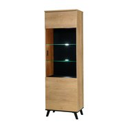 Prosklený regál John 2 s osvětlením - pravá