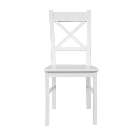 Dřevěná jídelní židle KD 22 - bílá 01