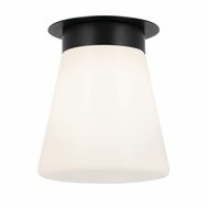 Albers stropní svítidlo – černá, opálové sklo 01