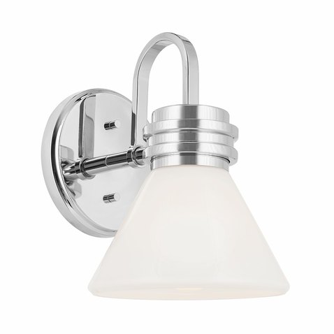 Nástěnná koupelnová lampa Farum - leštěný chrom 01