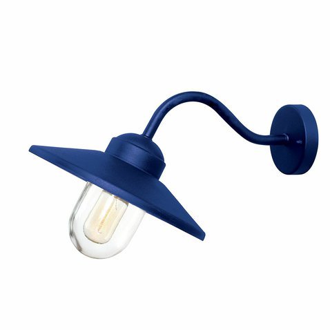 Venkovní nástěnná lampa Klampenborg - modrá 01