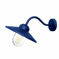 Venkovní nástěnná lampa Klampenborg - modrá 01