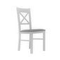 Jídelní židle KT 22 s čalouněným sedákem - bílá / Inari 91 - 02