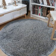 Kulatý koberec Kamel Soft - 120 cm / světle šedá
