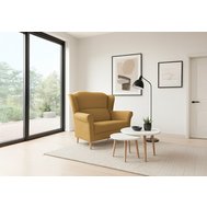 Komfortní dvoumístná pohovka Florine - hořčicově žlutá