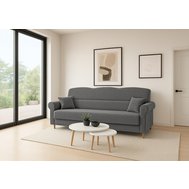 Rozkládací třímístná pohovka Florine - šedá