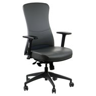 Kancelářská židle Kenton 4 - šedá ekokůže