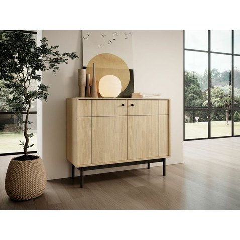 VÝPRODEJ - Komoda K104 Japandi - dub linea 04