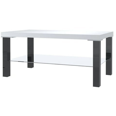 Moderní konferenční stolek Imperium - černá/bílá - 01