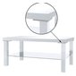Praktický konferenční stolek Imperium - bílá/stříbrný dekor - 02