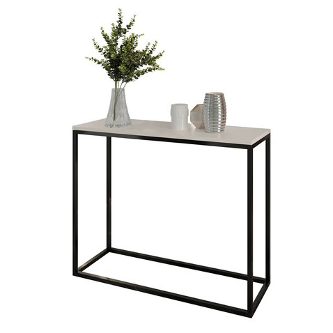 Konzolový stolek SKM1 – kašmírová deska a černý kov v elegantním minimalismu