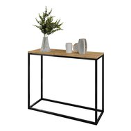 Konzolový stolek SKM1 – dub wotan a černý kov v moderní kombinaci