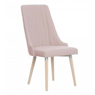 Čalouněná jídelní židle Cloud - pudrově růžová