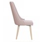 Čalouněná jídelní židle Cloud - pudrově růžová 02
