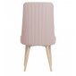 Čalouněná jídelní židle Cloud - pudrově růžová 04