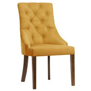 Jídelní židle v anglickém stylu Madam Chesterfield - hořčicově žlutá