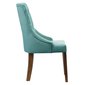 Elegantní židle Madam Chesterfield - tyrkysový samet 02