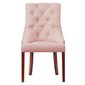 Klasická židle Madam Chesterfield - růžový samet 05
