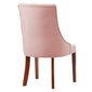 Klasická židle Madam Chesterfield - růžový samet 03