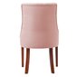 Klasická židle Madam Chesterfield - růžový samet 04