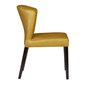 Čalouněná židle Comfort 1 - hořčicově žlutá / wenge 02