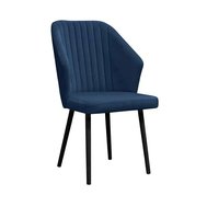 Elegantní jídelní židle Palermo 2 - tmavě modrá námořnická / černá